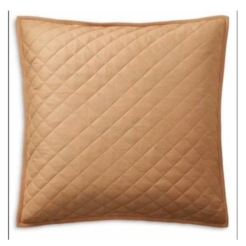 Ralph Lauren Cromwell Quilted Euro Sham Equestrian Old Money Preppy 26x26 NEW
